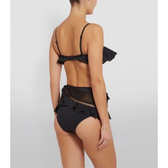 Zimmermann ruffle trim top and bottom swimsuit sz Au 1 - Picture 8 of 15